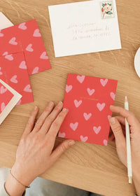 My Valentine Pink Hearts Card