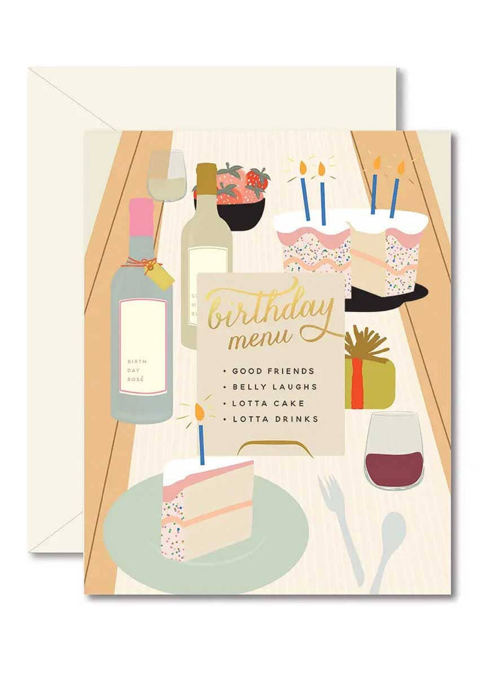 Birthday Tablescape Card