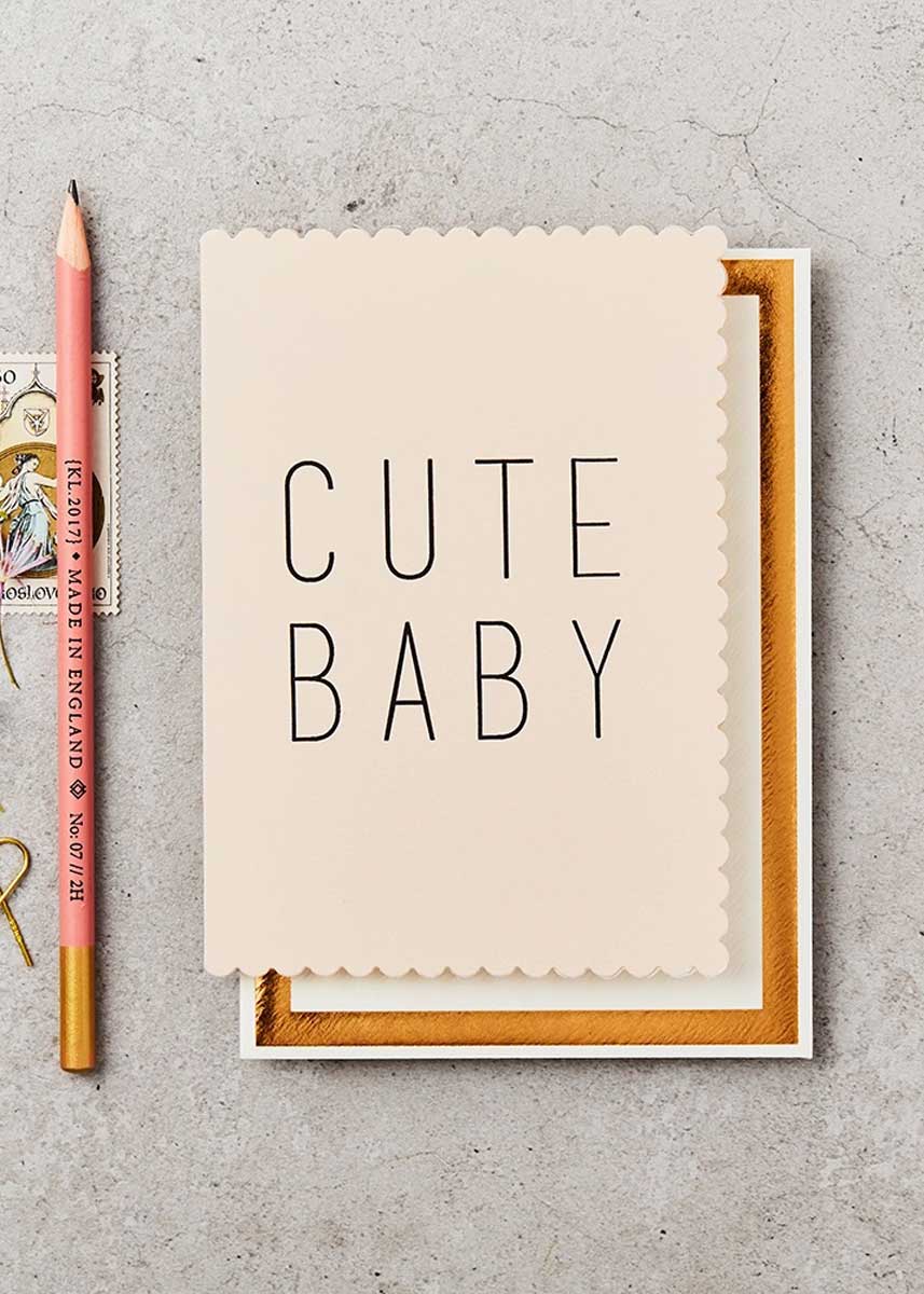 Cute Baby Pink Card