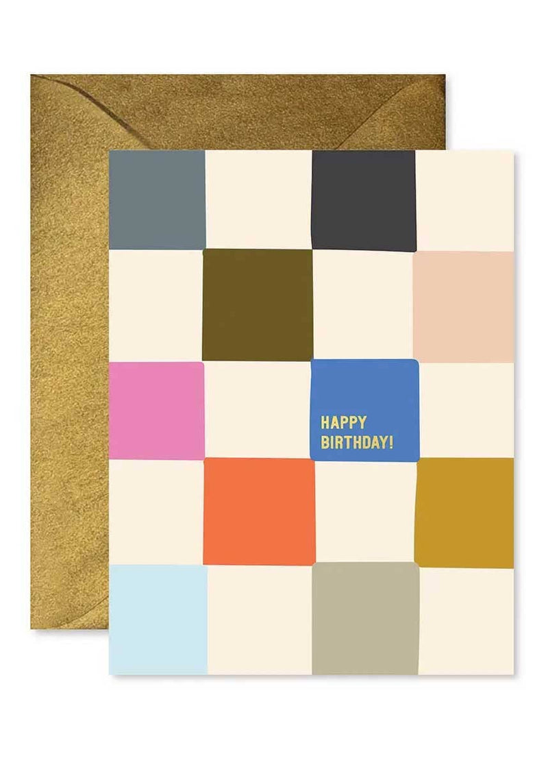 Checkerboard Birthday Card