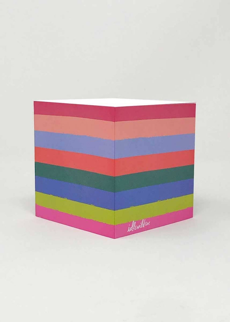 Rainbow Block Sticky Note Cube
