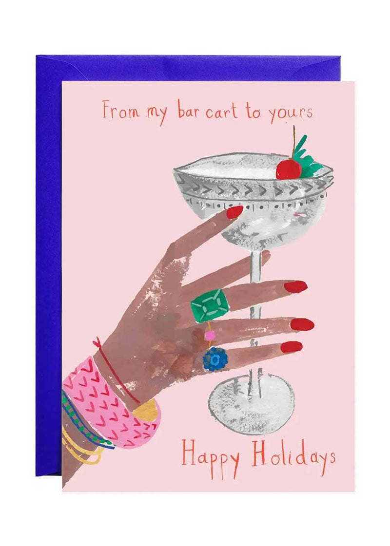 From My Bar Cart To Yours Holiday Card