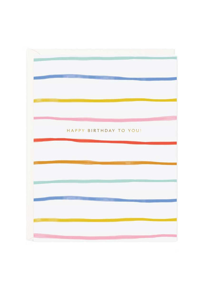 Birthday Stripes Card