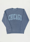Chicago Collegiate Puff Sweatshirt - Slate Blue