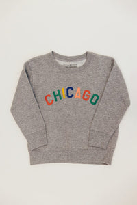 Sweet Home Chicago Toddler Sweatshirt - Heather Grey