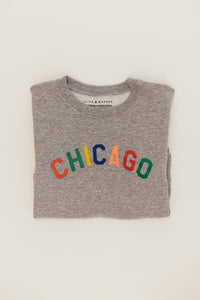 Sweet Home Chicago Toddler Sweatshirt - Heather Grey