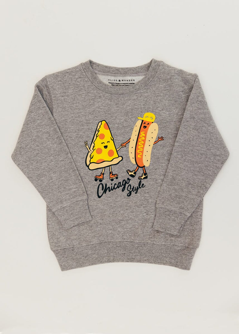 Chicago Style Toddler Sweatshirt - Heather Grey