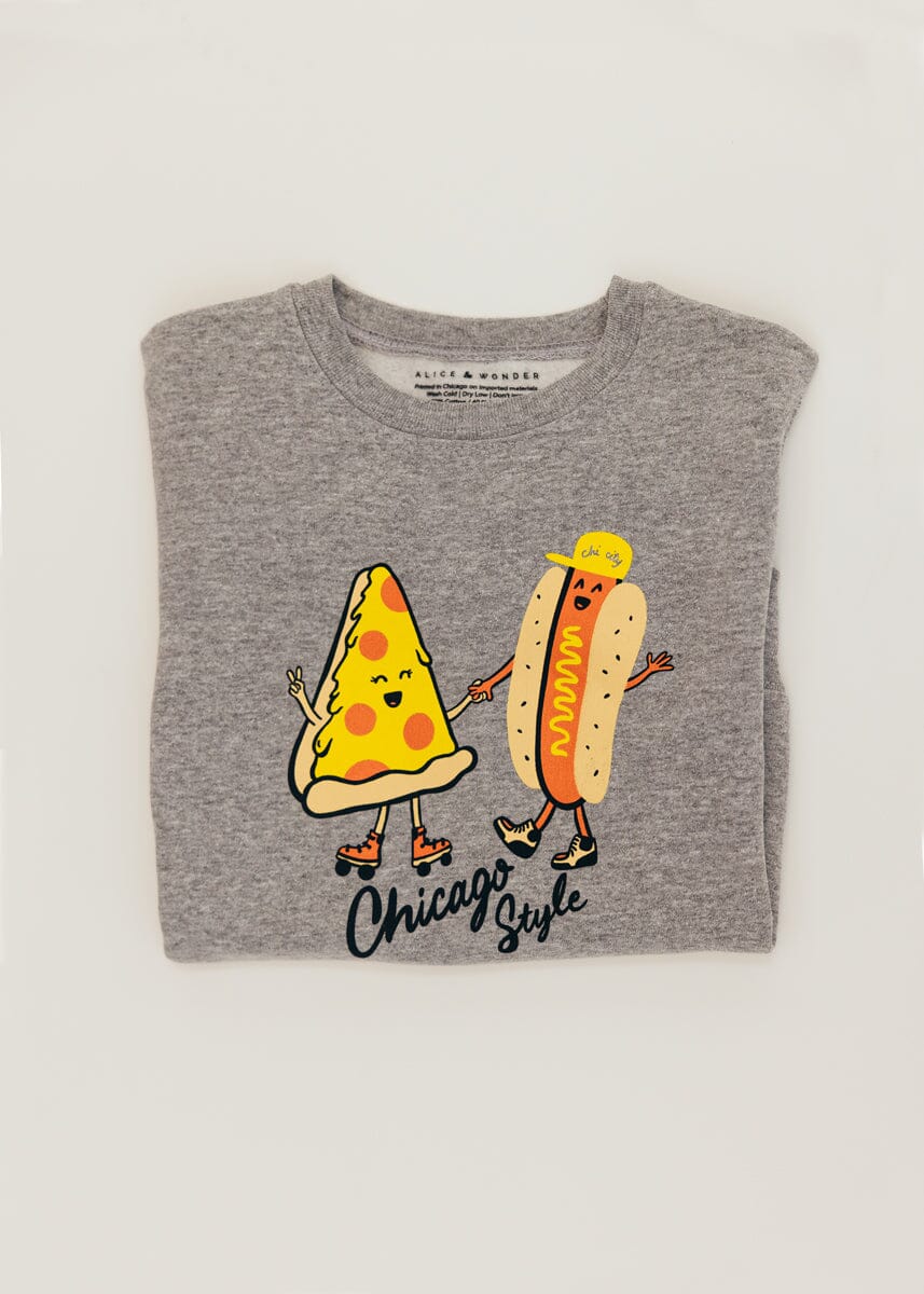 Chicago Style Toddler Sweatshirt - Heather Grey