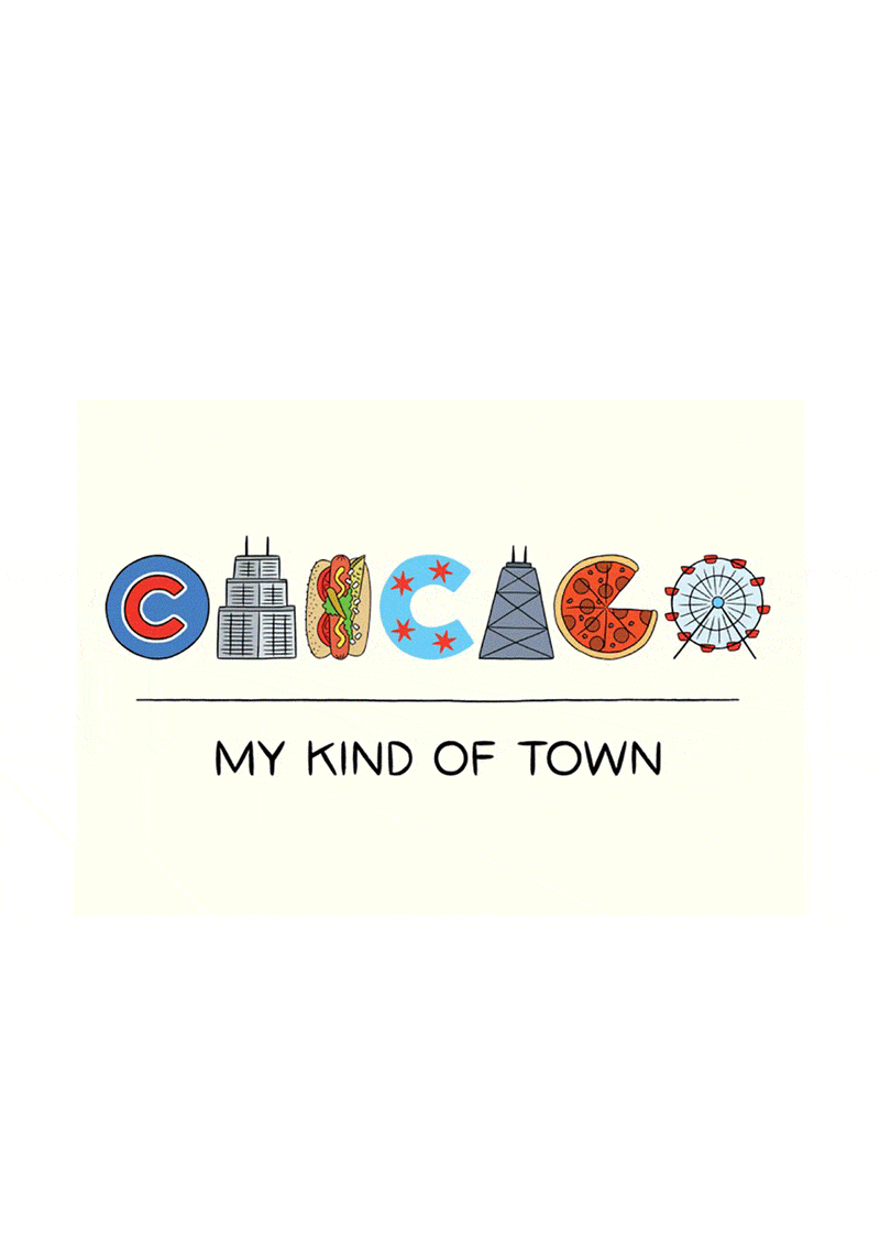 Chicago Icon Postcard