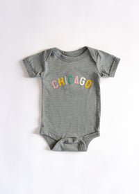 Sweet Home Chicago Onesie - Pastel
