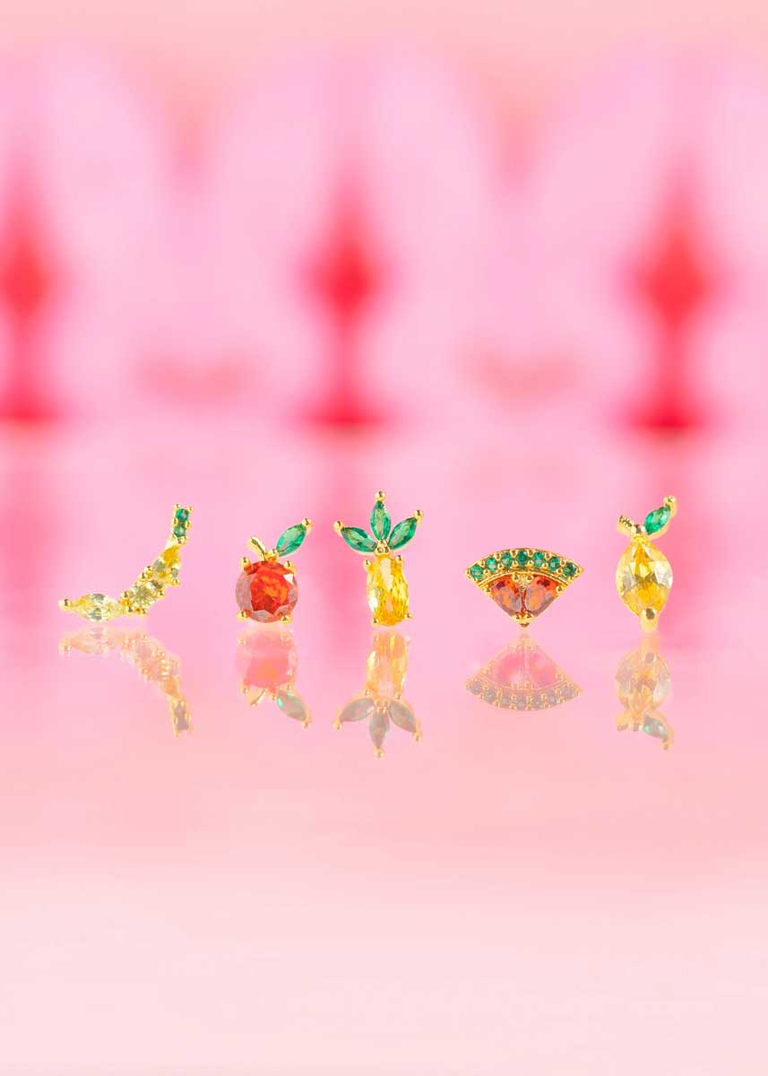 Tropical Fruit Basket Stud Set