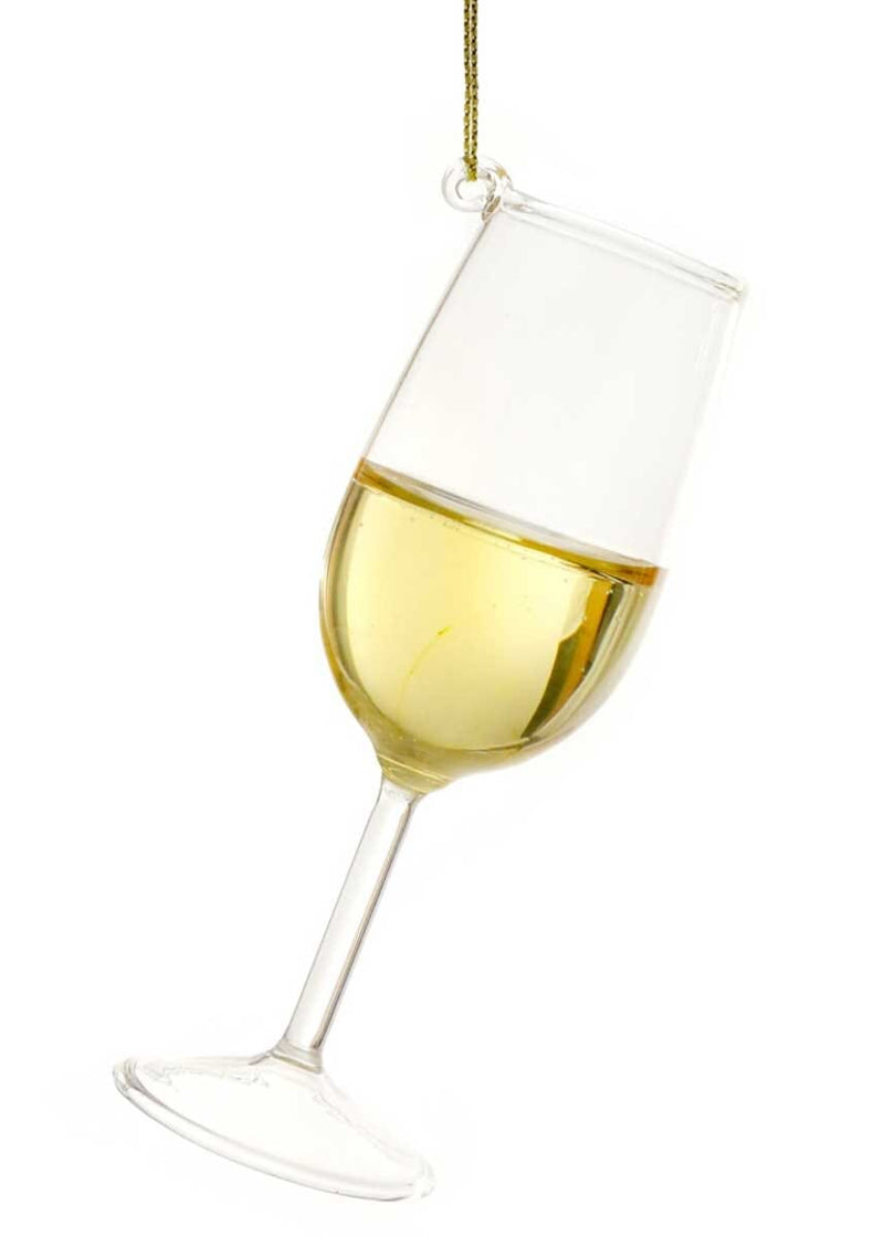 White Wine Glass Ornament