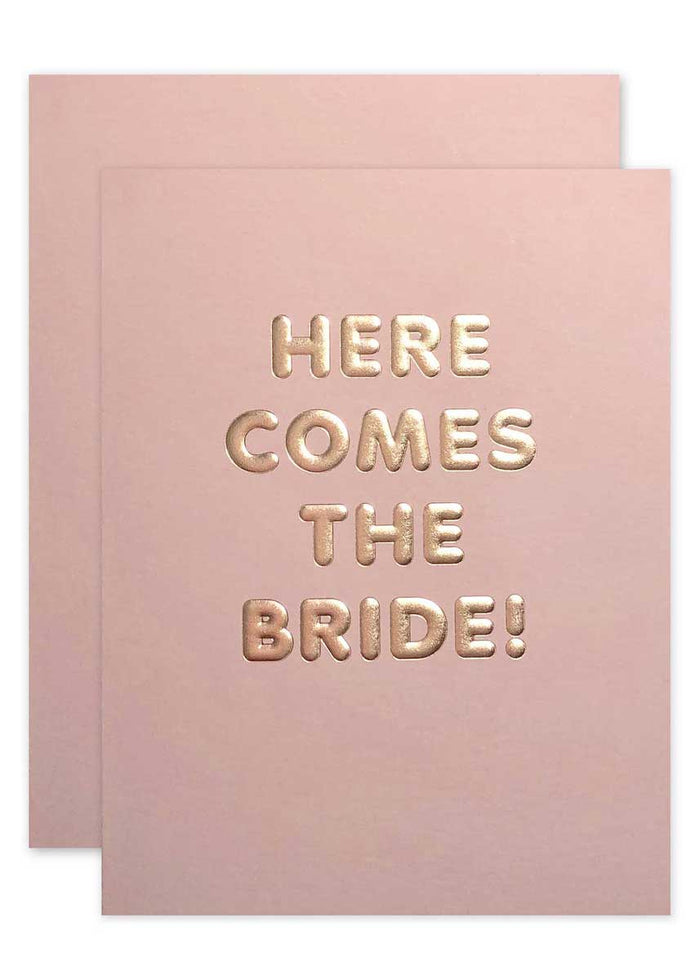 Here Comes the Bride Card