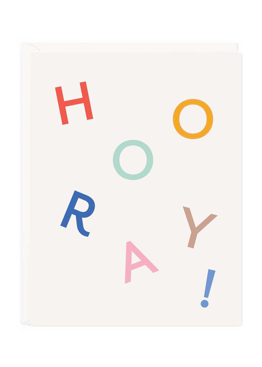 Hooray Letters Card