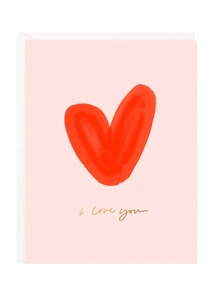 I Love You Heart Card