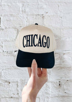 Chicago Puff Baseball Cap - Black