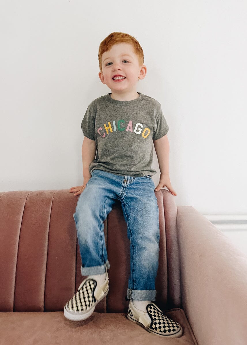 Sweet Home Chicago Toddler Tee - Pastel