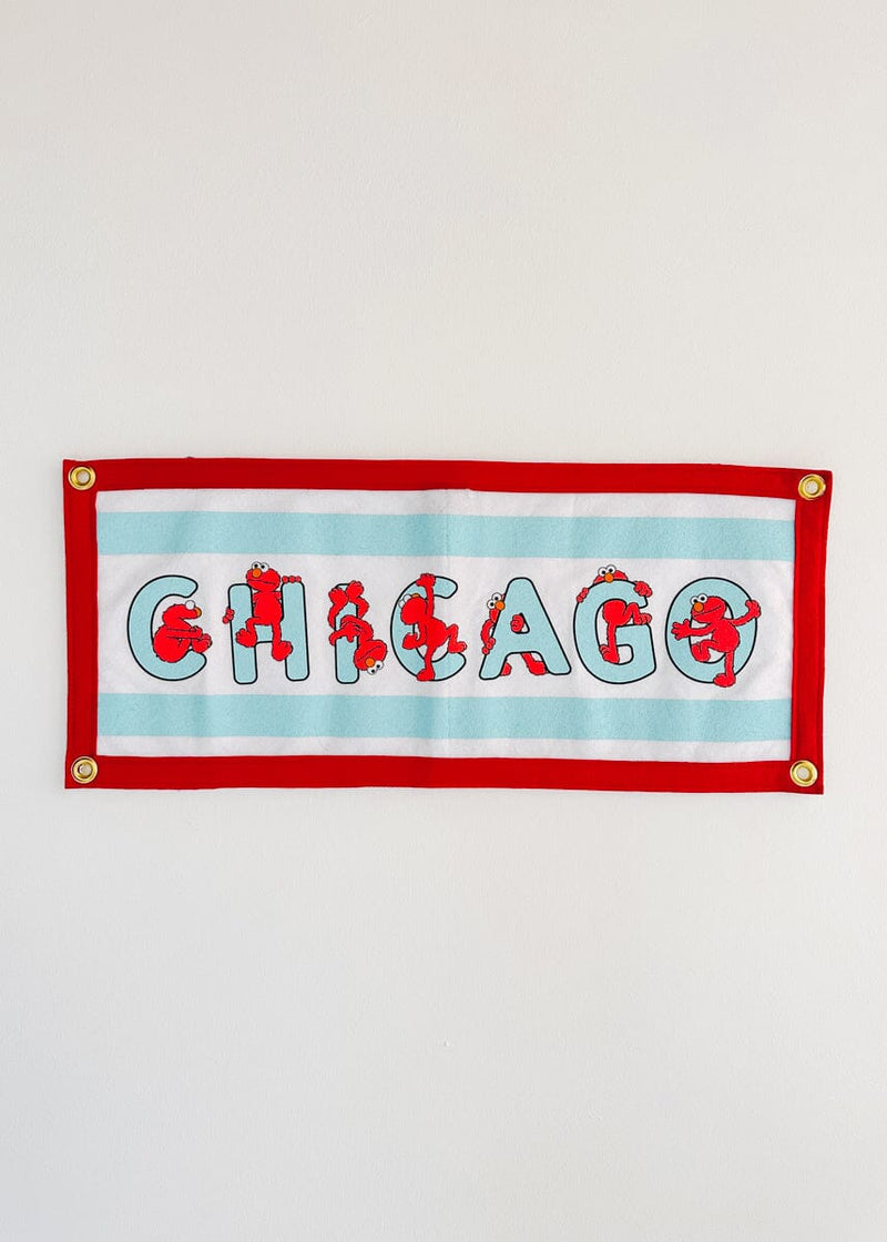 Chicago Elmo Camp Flag - Sesame Street x Oxford Pennant