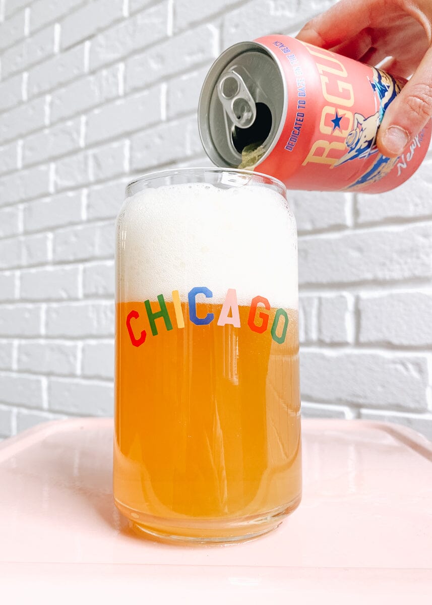 Sweet Home Chicago Can Glass