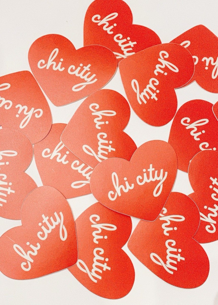 Chi City Heart Sticker