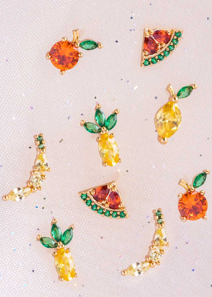 Tropical Fruit Basket Stud Set
