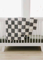 Charcoal Checkered Plush Lovey