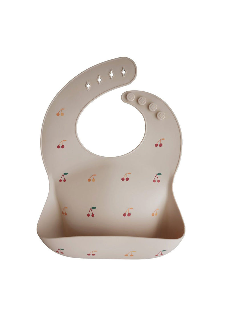 Silicone Baby Bib - Cherries