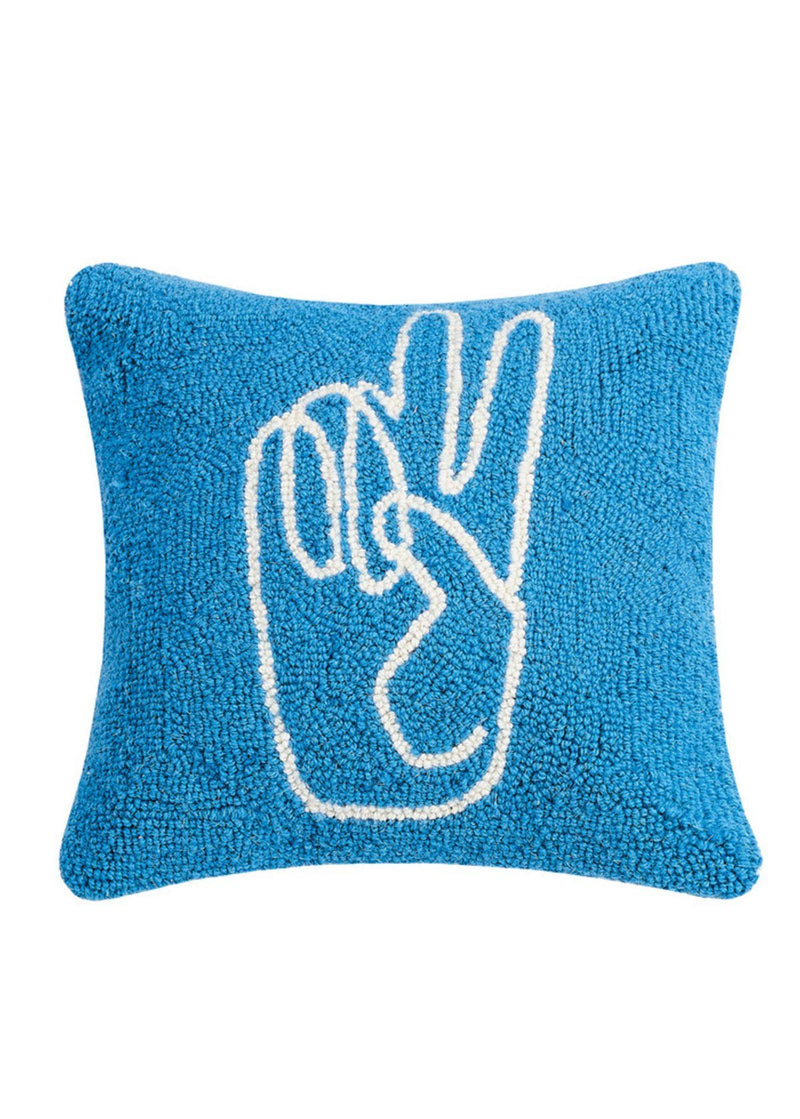 Peace Hand Hook Pillow