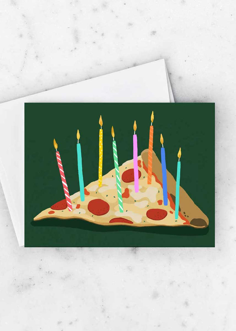 Pizza Birthday Card