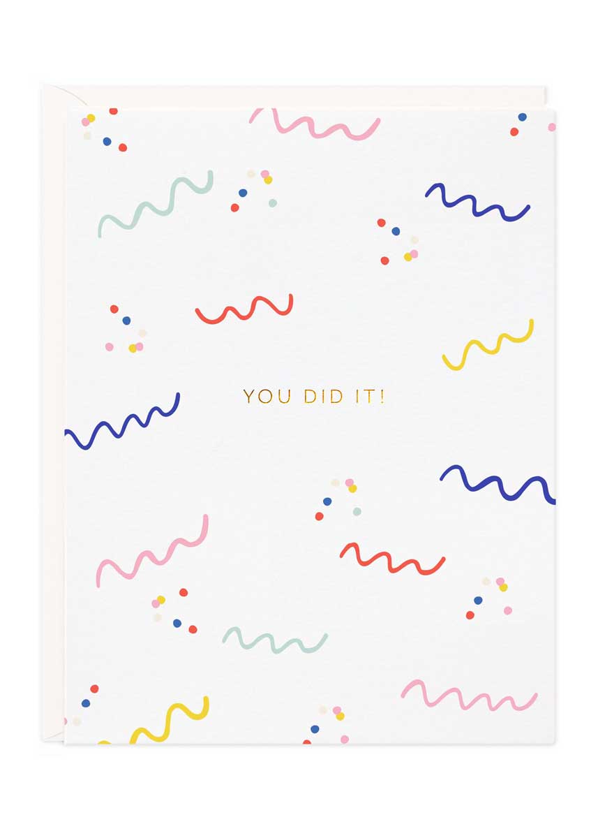 You Did It Confetti Card
