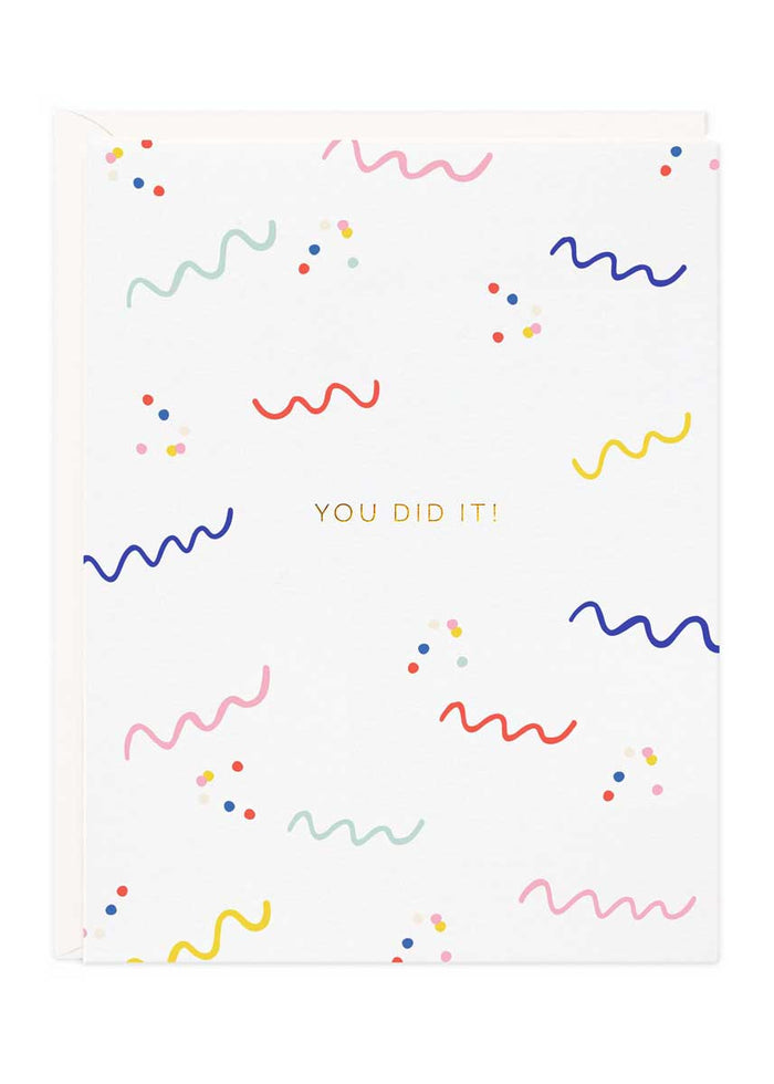 You Did It Confetti Card