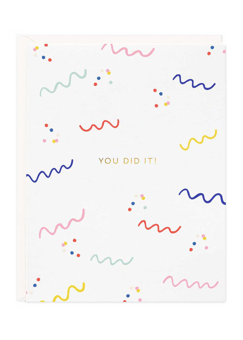 You Did It Confetti Card
