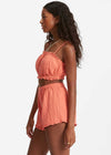 By The Beach Crop Top - Rose Clay
