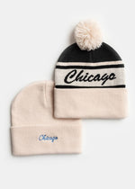 Adult Mad Hatter Chicago Beanie - Embroidered Script