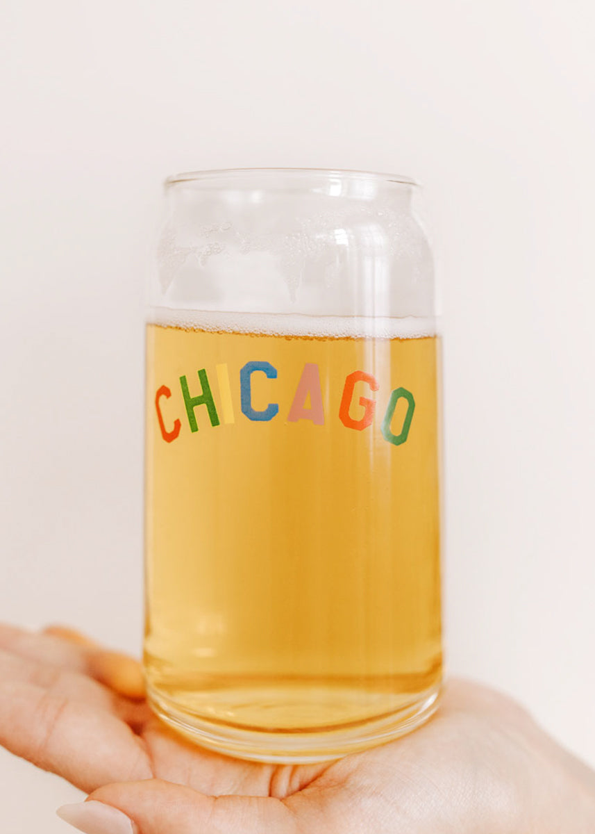 Sweet Home Chicago Can Glass