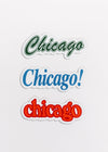 Chicago Retro Sticker - Green