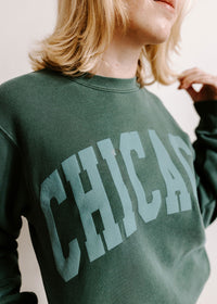 Chicago Collegiate Puff Sweatshirt - Alpine