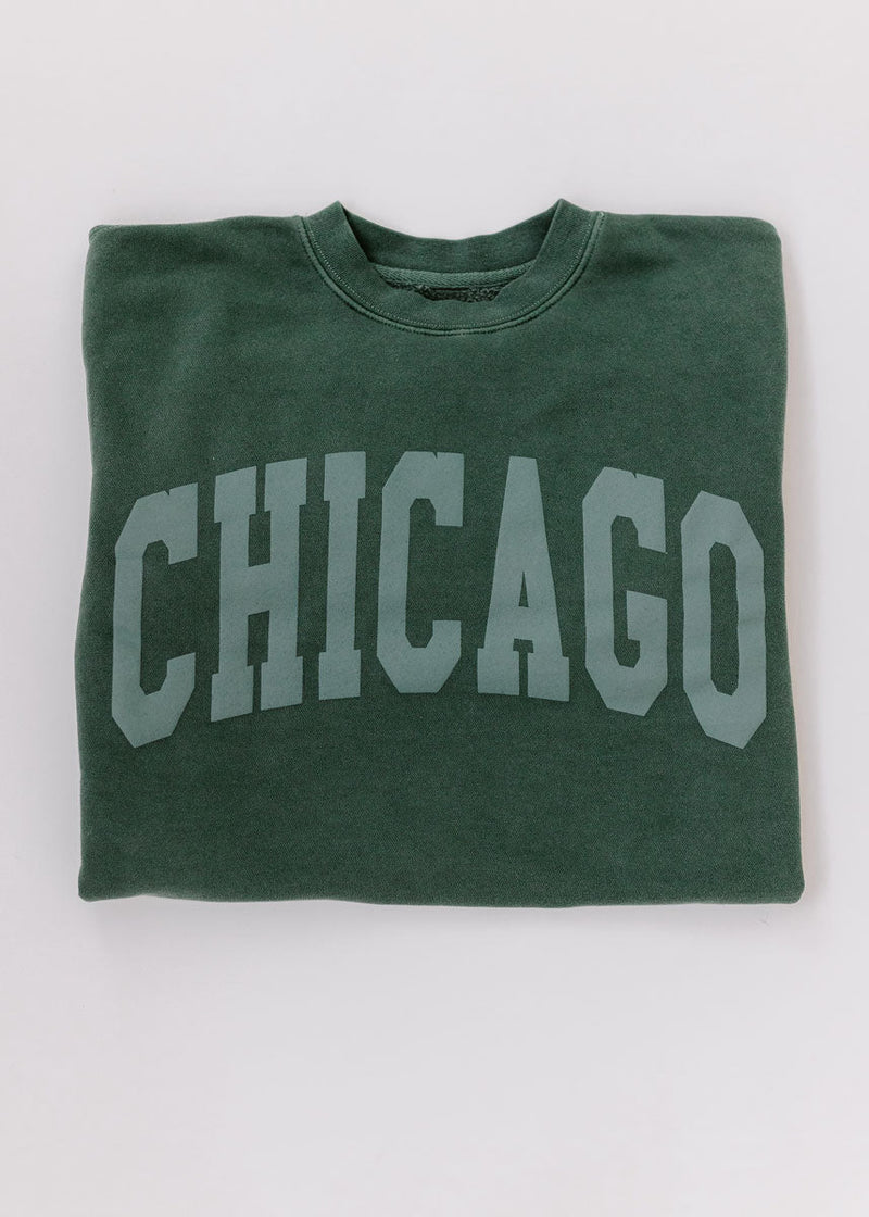 Chicago Collegiate Puff Sweatshirt - Alpine