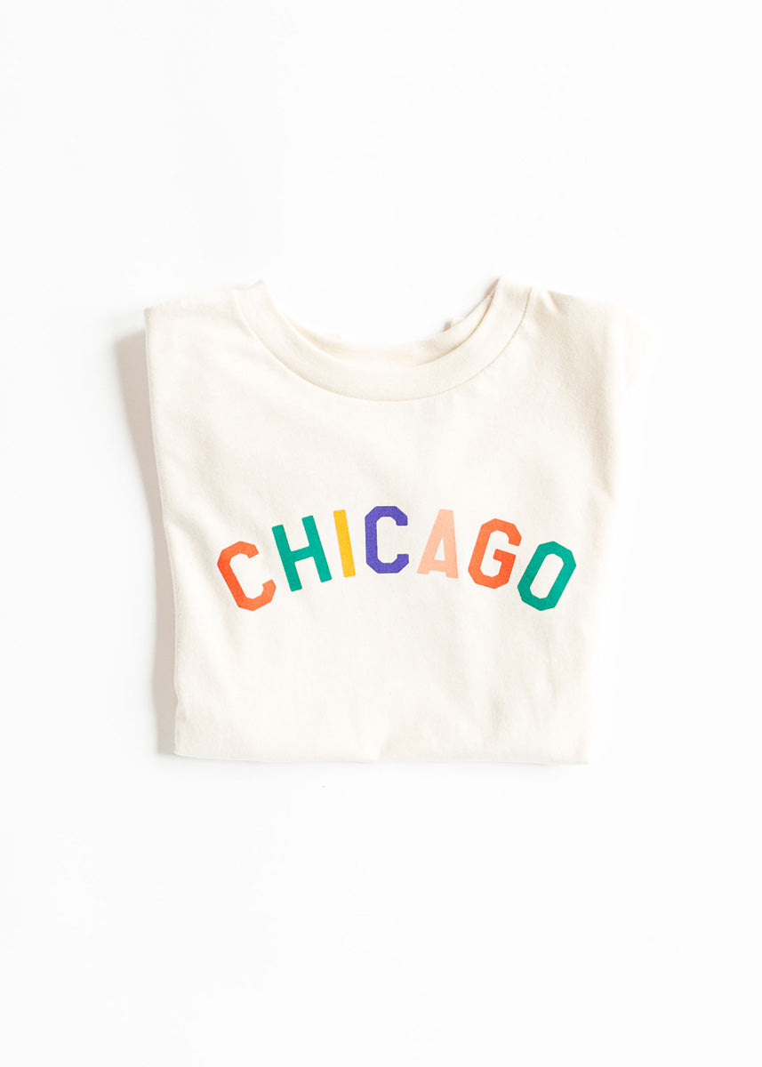 Sweet Home Chicago Toddler Tee - Natural