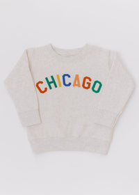 Sweet Home Chicago Toddler Sweatshirt - Heather Natural