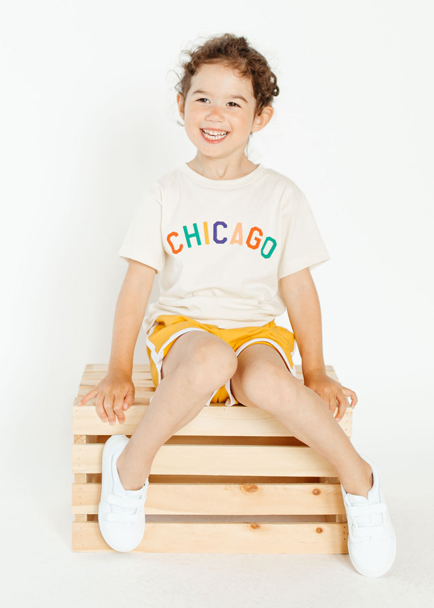 Sweet Home Chicago Toddler Tee - Natural