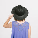 Penelope Panama Hat - Black