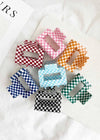Camila Chess Checkered Claw Clips