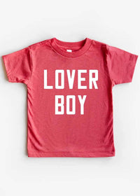 Lover Boy Toddler Tee - Red