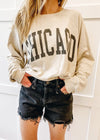 Chicago Classic Crew Sweatshirt - Vintage Stone