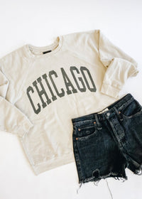 Chicago Classic Crew Sweatshirt - Vintage Stone