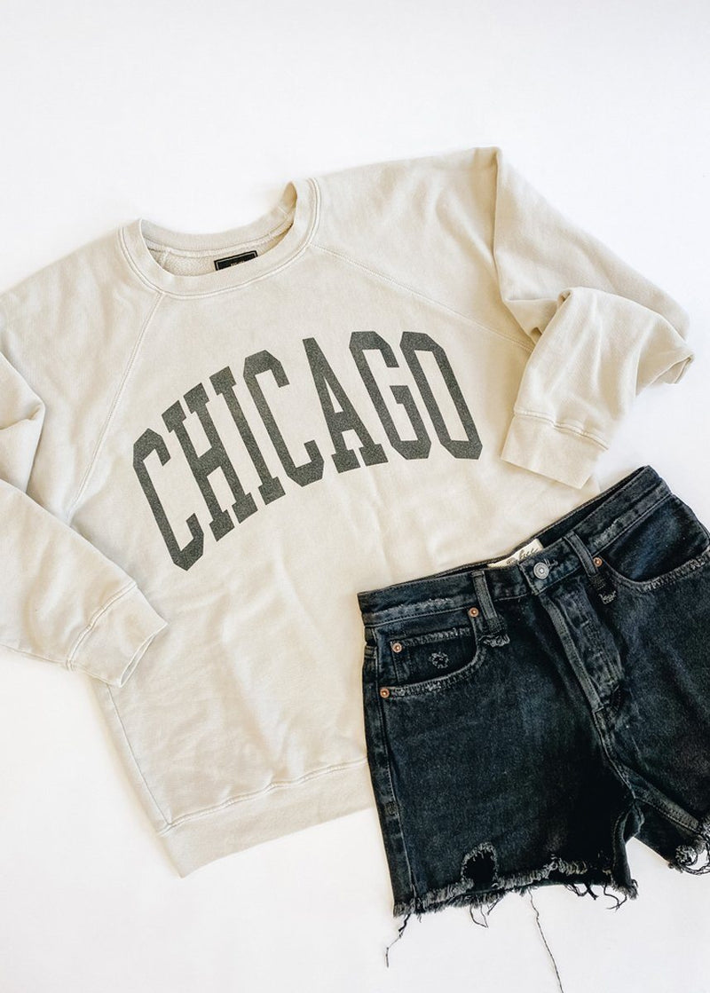 Chicago Classic Crew Sweatshirt - Vintage Stone