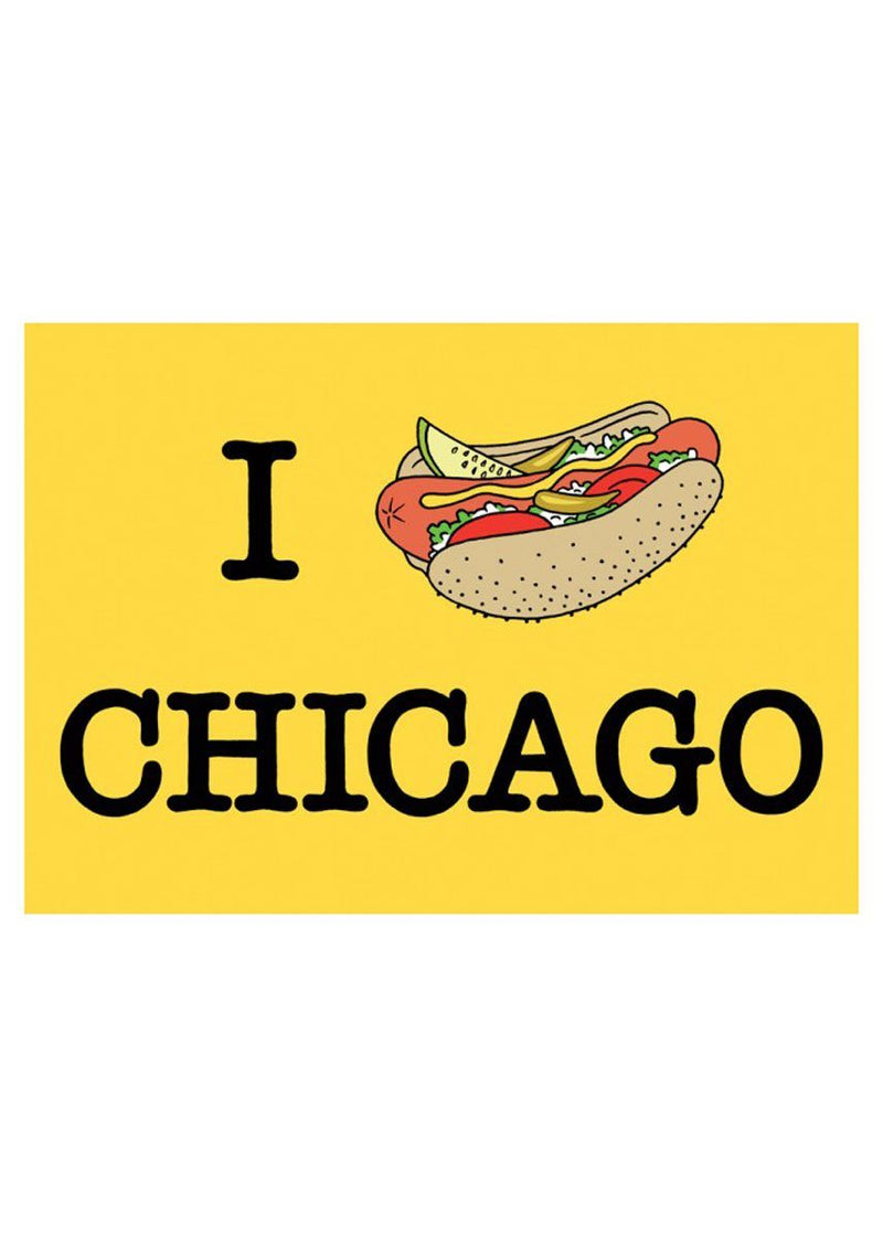 I Hotdog Chicago Postcard