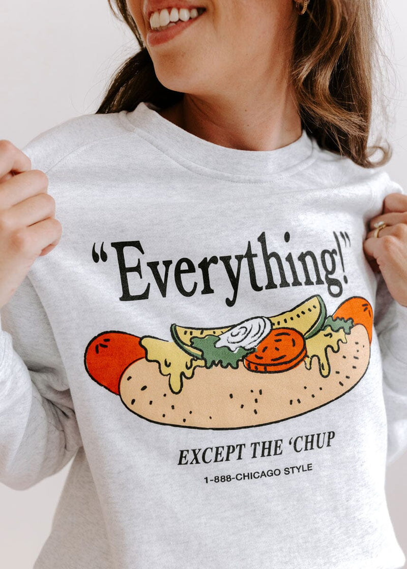 "Everything" Chicago Sweatshirt - White Heather