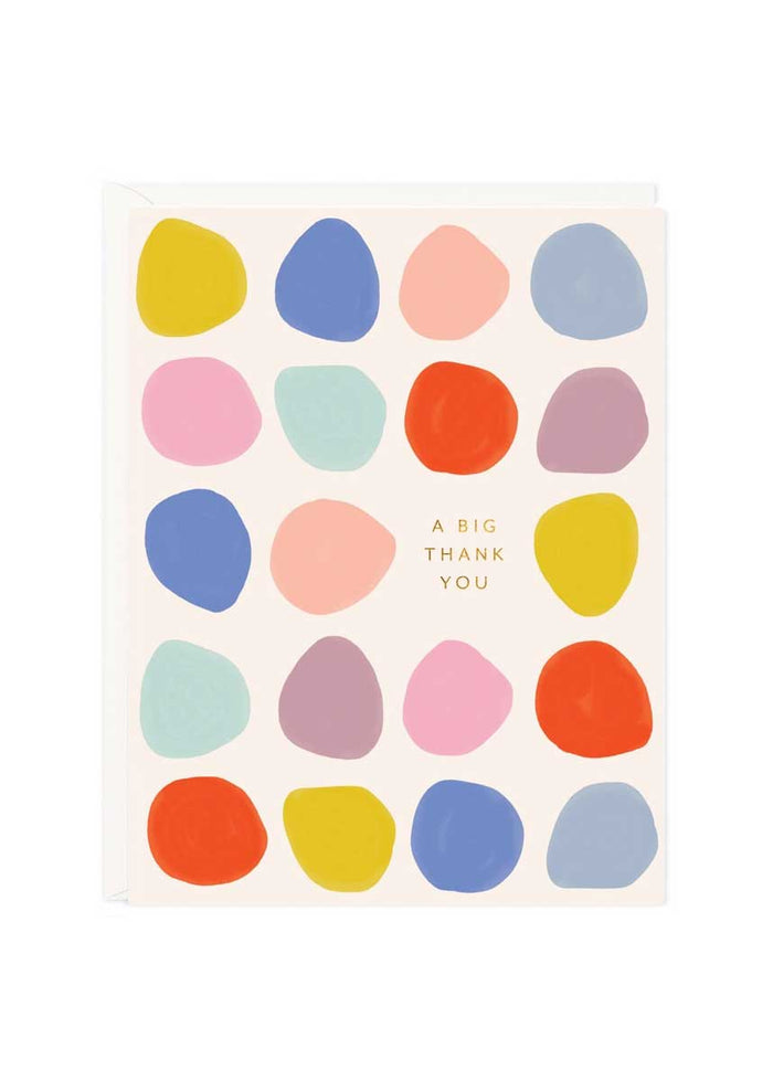 Big Thank You Dots Card